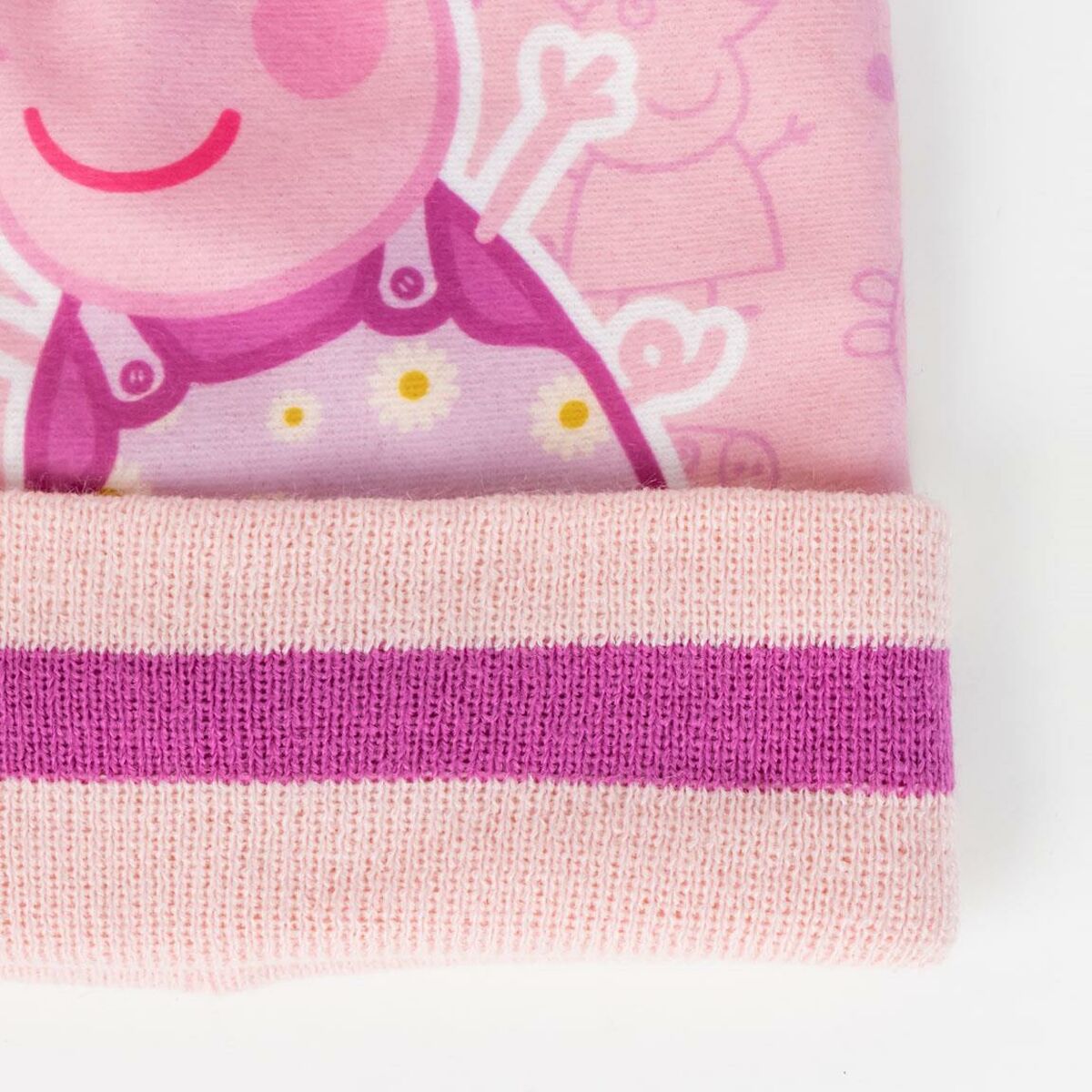 Gorro e Luvas Peppa Pig Cor de Rosa